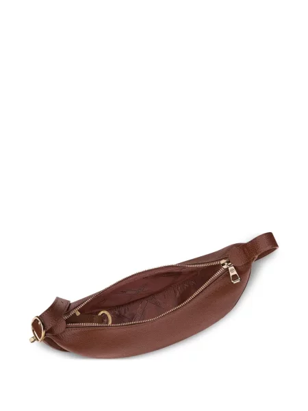 Geanta de piele Longchamp din piele maro