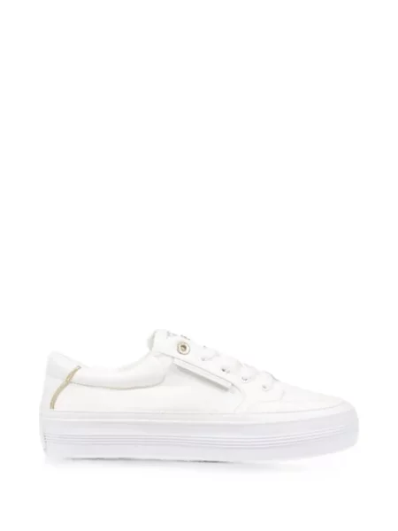 Sneakerși Tommy Hilfiger cu șireturi cu platformă din dantelă