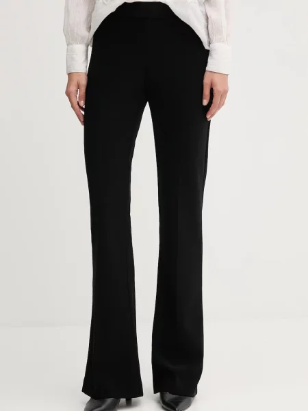 Joseph Ribkoff pantaloni evazați high waist negru
