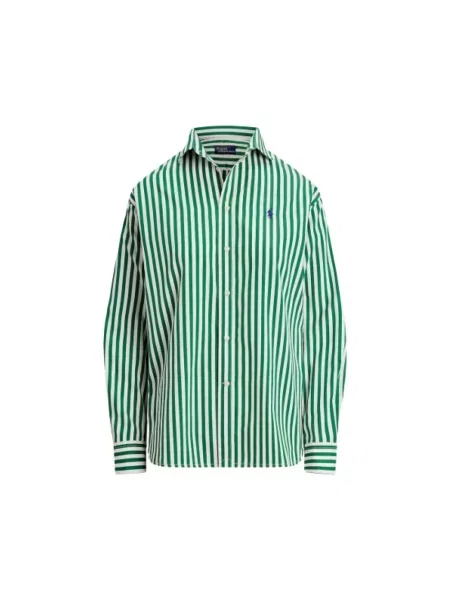 Koszula Polo Ralph Lauren w paski zielona