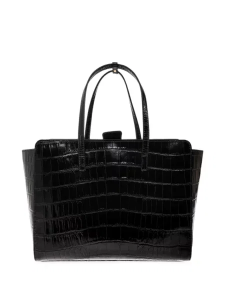Geantă shopper Hidesins din piele negru