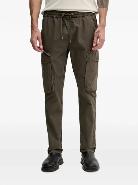 Pantaloni cargo Alpha Industries cu cordon verde