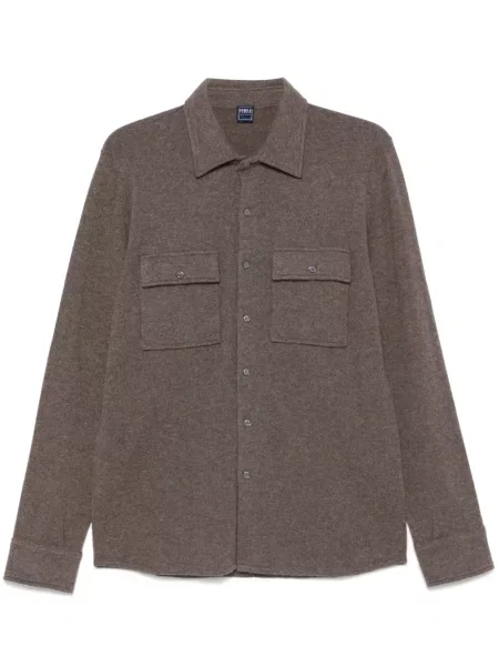 Košile Fedeli hnědá