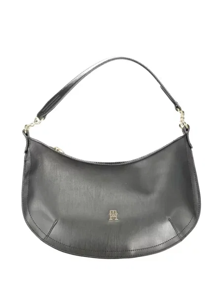 Geantă shopper Tommy Hilfiger cu autograf negru