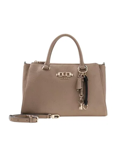 Torebka Guess skórzana beżowa