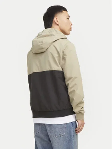 JACK & JONES Prijelazna jakna JJERUSH svijetlosmeđa / crna smeđa