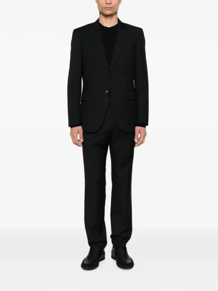 Costum Boss cu rever negru
