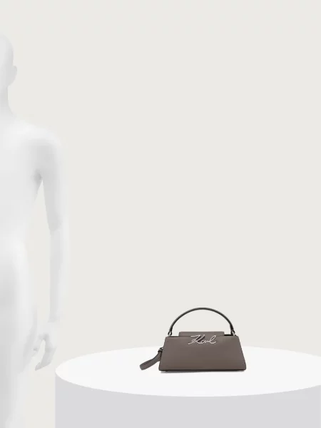 Кожаная сумка через плечо Karl Lagerfeld