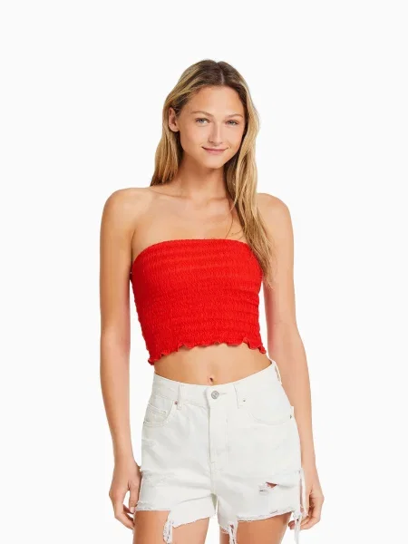 Bershka Jeans alb