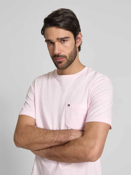 T-shirt o kroju regular fit z czystej bawełny Tommy Hilfiger