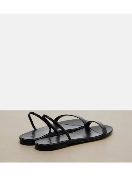 Sandale The Row din piele negru