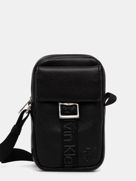 Чанта през рамо Calvin Klein черно