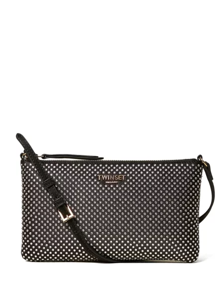Stras geanta crossbody Twinset negru