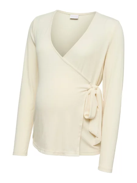 MAMALICIOUS Tricou MLLEONORA TESS crem