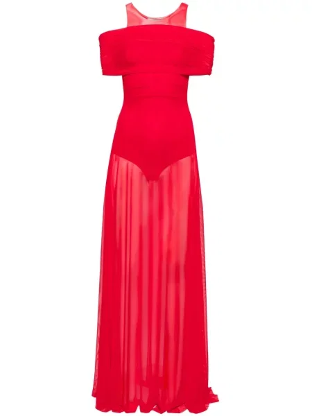 Rochie maxi Atu Body Couture plasă de costum roșu