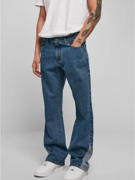 Blugi evazați Urban Classics albastru