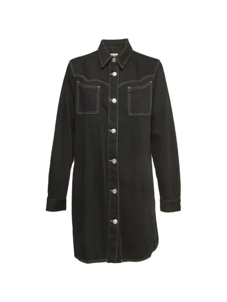 Rochie tip cămașă Ganni negru
