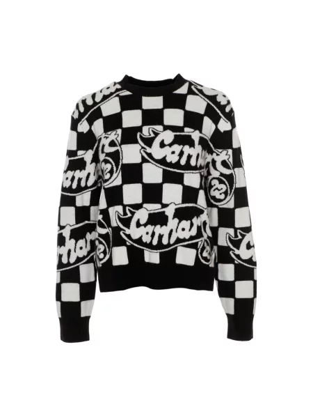 Sweter Carhartt Wip z okrągłym dekoltem czarny