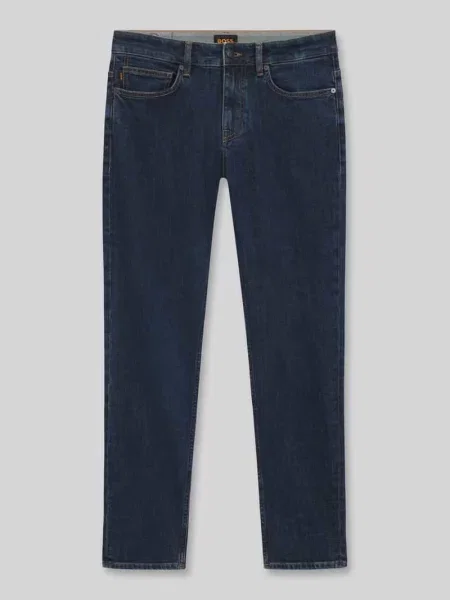 Jeansy o kroju slim fit z Mieszanka bawełny Model DELAWARE BO' Boss Orange niebieskie