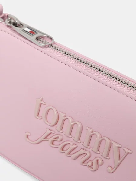 Tommy Jeans чанта дамски от имитация на кожа розово