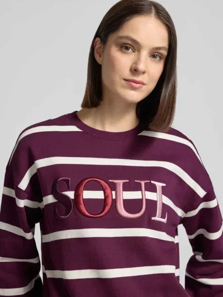 Bluza o kroju oversized z mieszanki bawełny z wyhaftowanym logo Smith And Soul