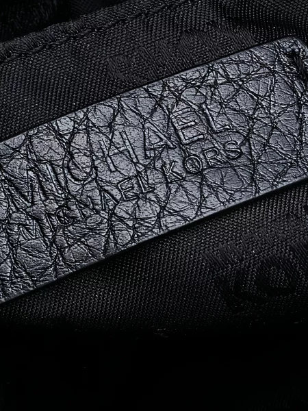 Geantă shopper Michael Michael Kors cu autograf negru