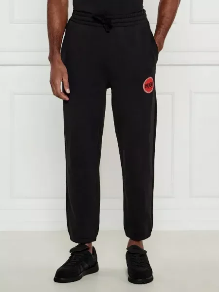 HUGO Pantaloni de trening Dusufem negru