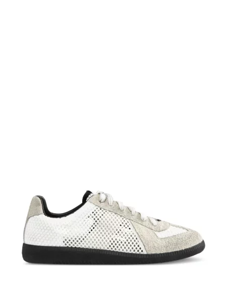 Sneakerși Maison Margiela cu șireturi din dantelă alb