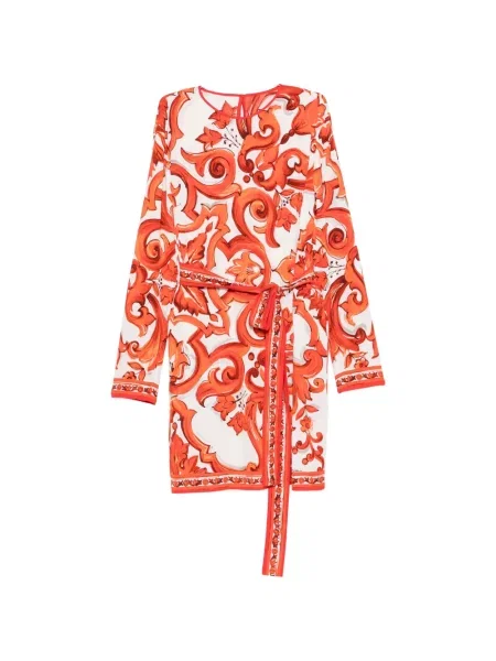 Rochie mini Dolce & Gabbana cu imagine alb