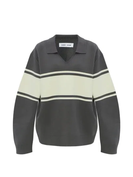 Hanorac Samsøe Samsøe cu dungi gri