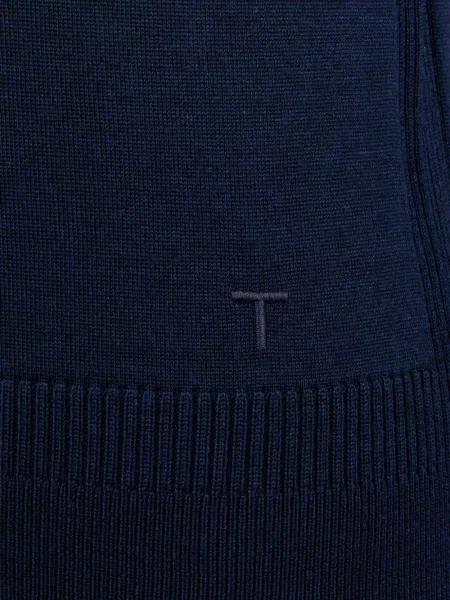 Kratak majica Tod's s V-izrezom plava