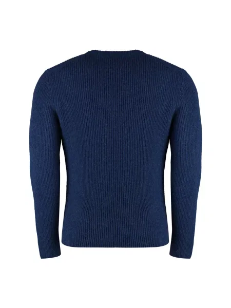 Sweter Malo żakardowy niebieski