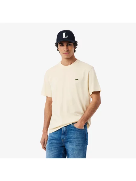Lacoste футболка чоловіча Classic fit бежева