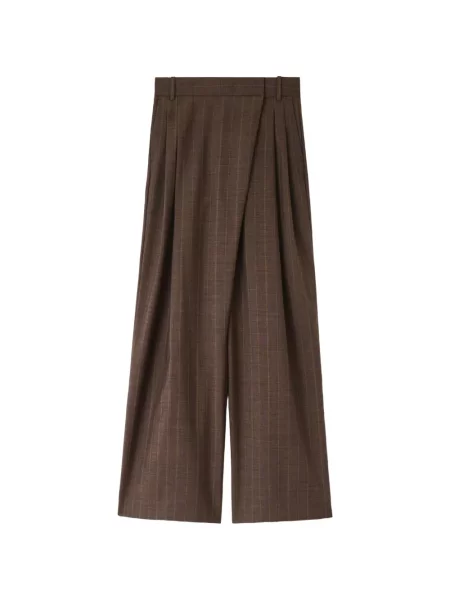 Pantaloni Ganni plic maro