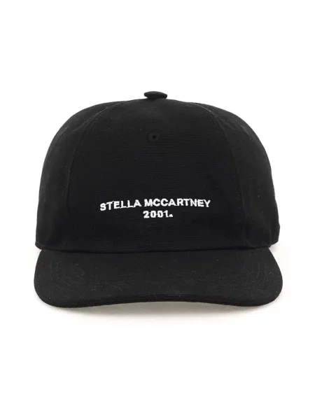 Czapka z daszkiem Stella Mccartney z logo czarna