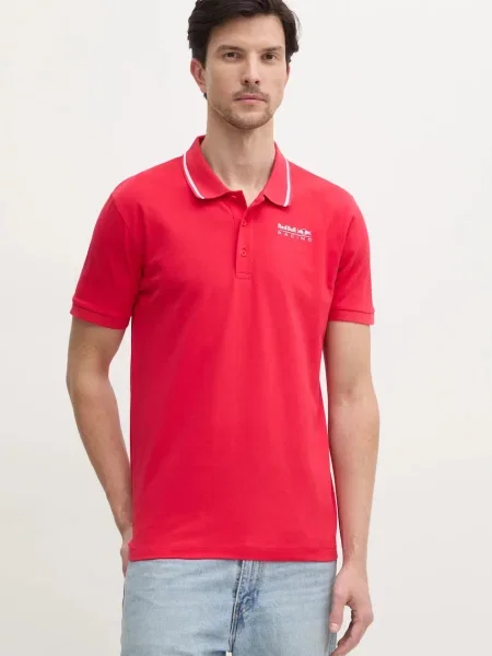 Polo Red Bull Racing x Pepe Jeans TIPPED LOGO POLO rdeča