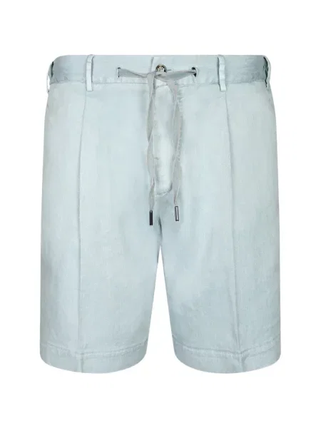 Pantaloni scurți Dell'oglio cu cordon albastru