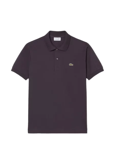 Tricou polo Lacoste cu autograf violet
