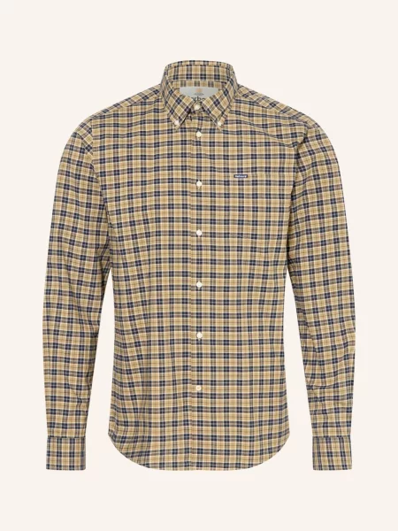 Barbour Košile Lomond Tailored Fit světle hnědá / režná / tmavě modrá