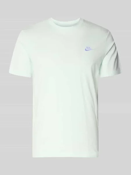 T-shirt z przeszyciem z logo Nike miętowa