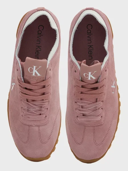 Замшевые кроссовки Calvin Klein розовые