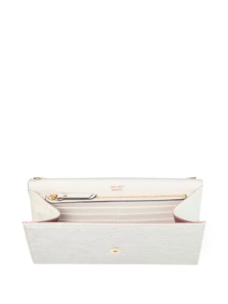 Colier Jimmy Choo cu model floral alb