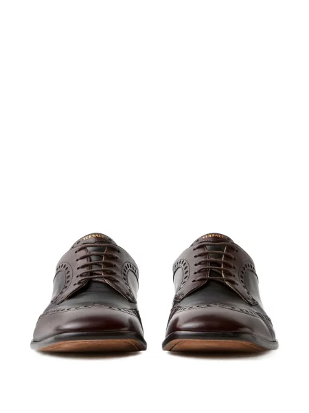 Pantofi derby Versace din piele maro