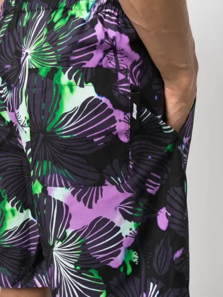 Βερμούδα Msgm με σχέδιο με αφηρημένο print μαύρο