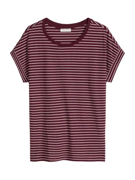 Marc O'Polo DENIM Tricou roşu închis alb