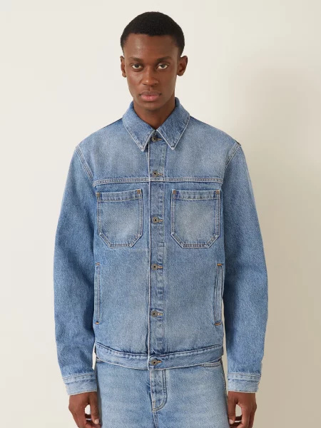 Off-White Kurtka Dżinsowa blau biała