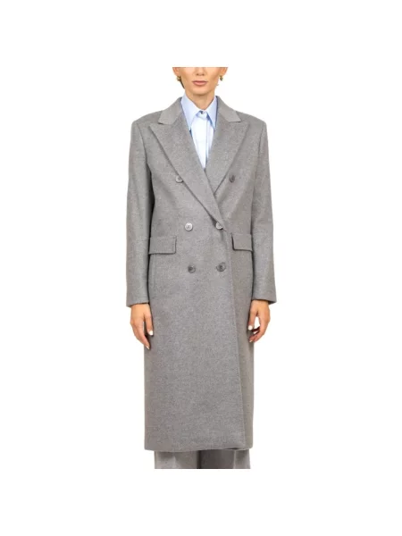 Płaszcz Max Mara Studio wełniany szary