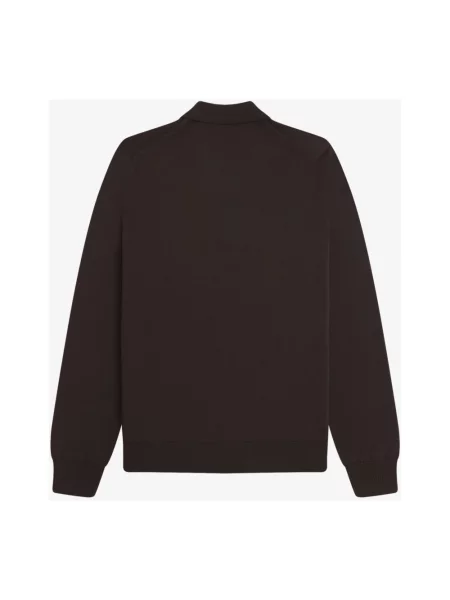 Fred Perry Sweter Mężczyźni Wełna S brązowy