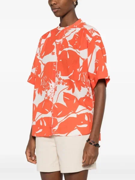 Cămașă Marc O'polo cu model floral portocaliu