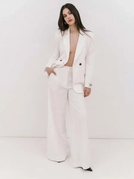 Pantaloni alb